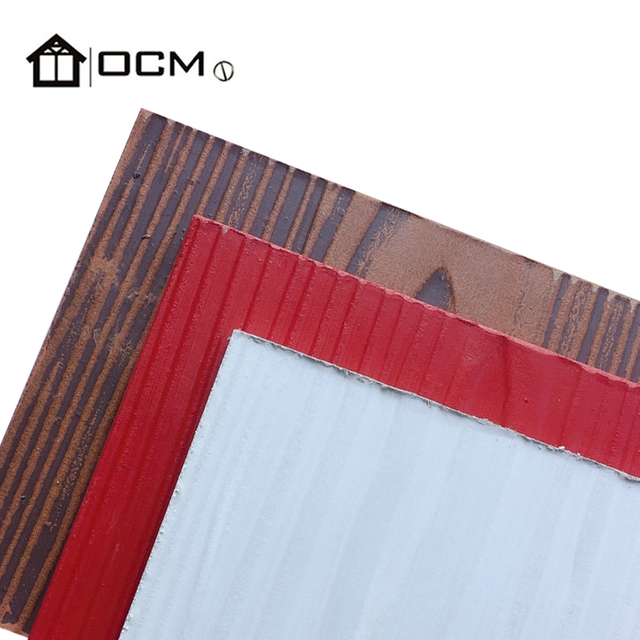 Panel De Pared Exterior 3D Con Revestimiento De Veta De Madera De Fibrocemento, 1200 X 2440 X 8 Mm